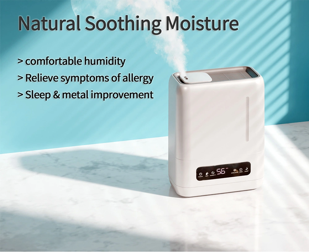 New Generation Smart Ultrasonic Humidifier with WiFi, Top Fill 4L Water Tank, UV LED Light