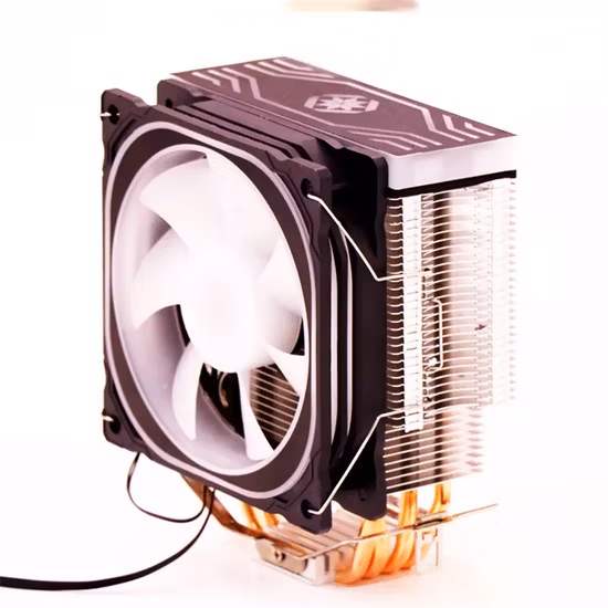 工場出荷時の価格の銅アルミニウムファンヒートシンク RGB 空気 CPU クーラーデスクトップコンピュータ用